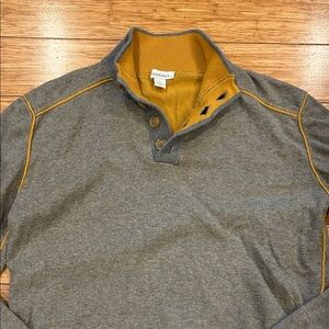 Sundance Men’s Gray and Mustard Sweatshirt Pullover Sweater L